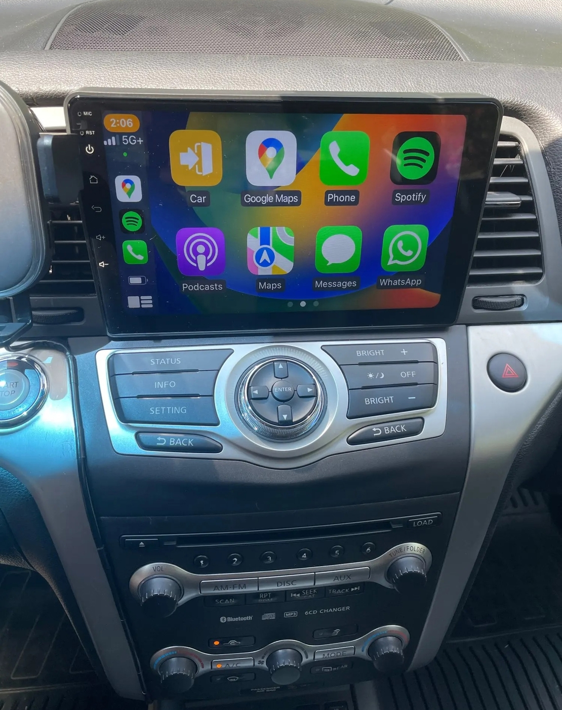 Autoradio Carplay GPS écran tactile QLED Android Auto Nissan Murano de 2008 à 2014