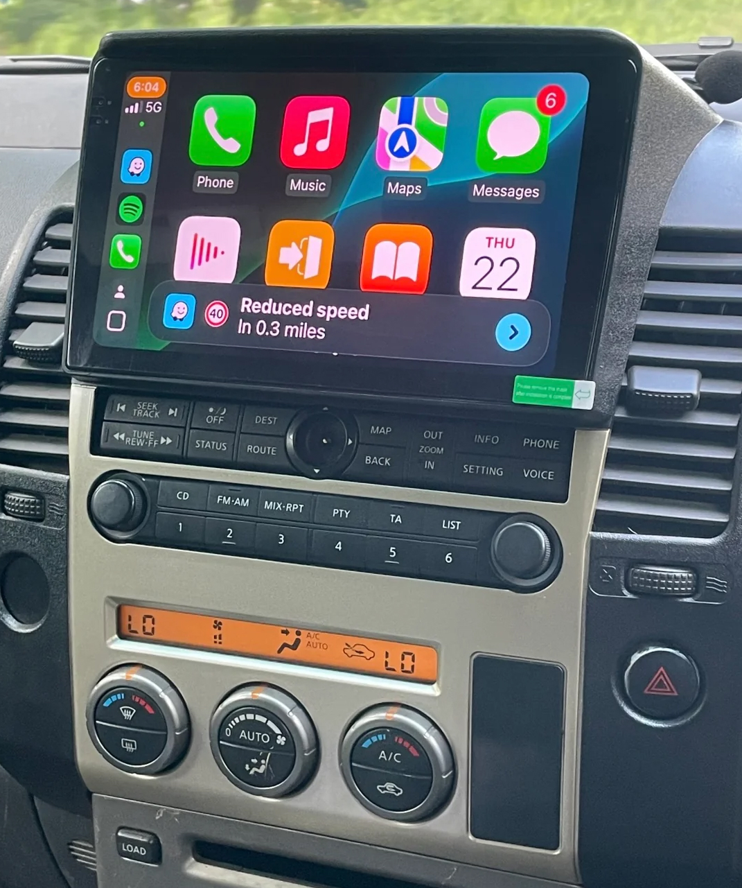 Autoradio Carplay GPS écran tactile QLED Android Auto Nissan Pathfinder de 2004 à 2010