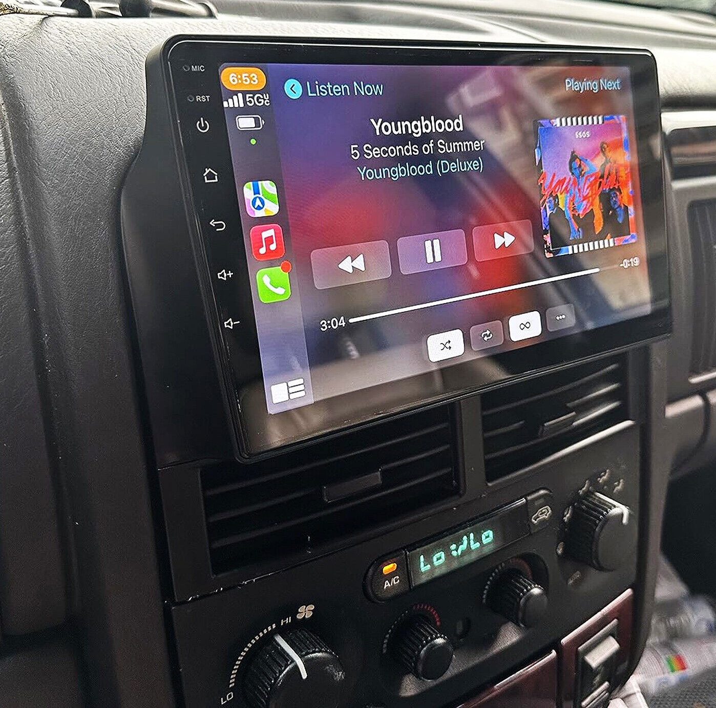 Autoradio Carplay GPS écran tactile QLED Android Auto Jeep Grand Cherokee de 1998 à 2004