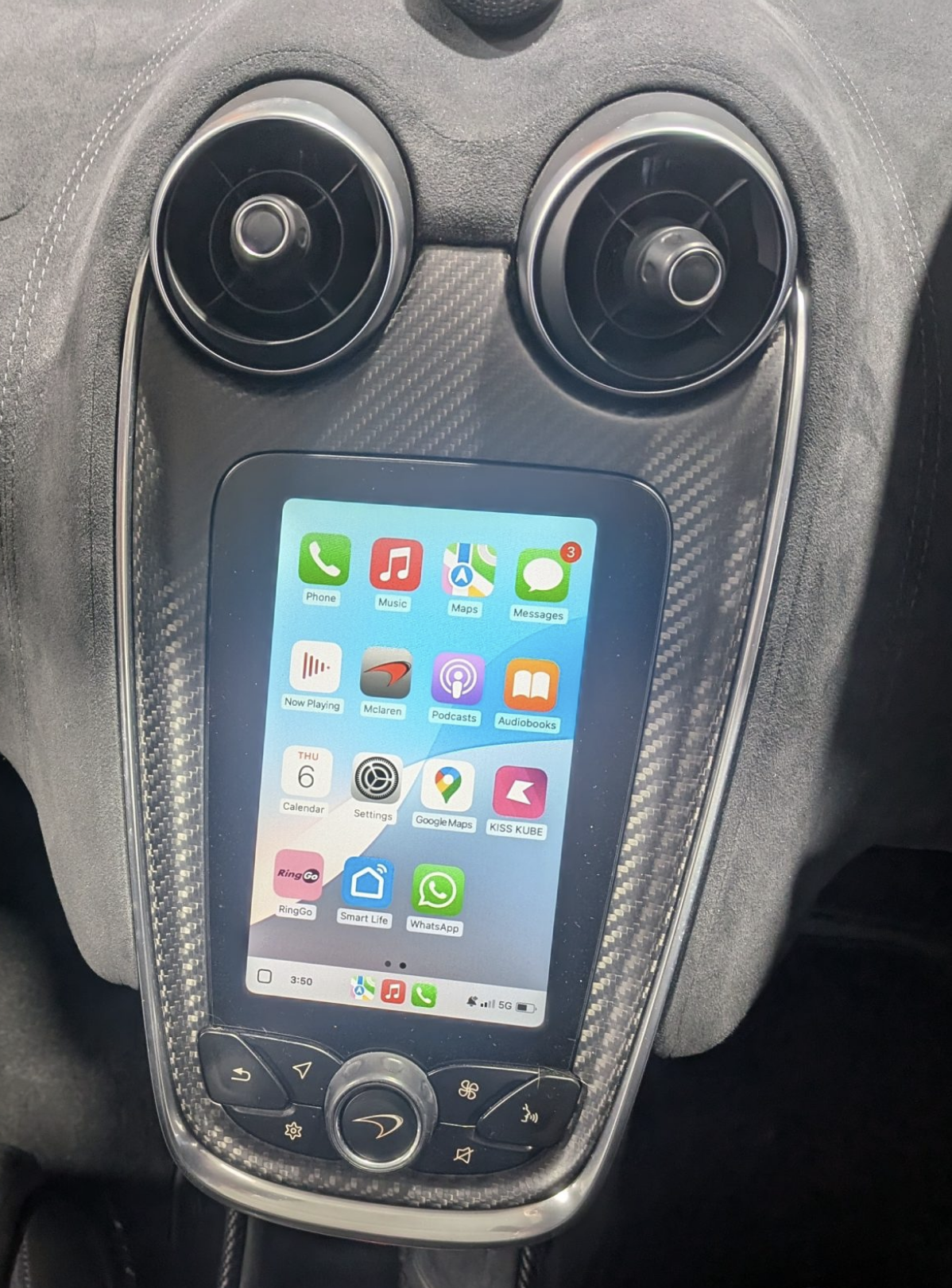 Boîtier CarPlay & Android Auto Sans Fil pour McLaren 12C, 650S, 625C, 675LT, 570S, 540C & 600LT (-) - Compatible Écran d\'Origine
