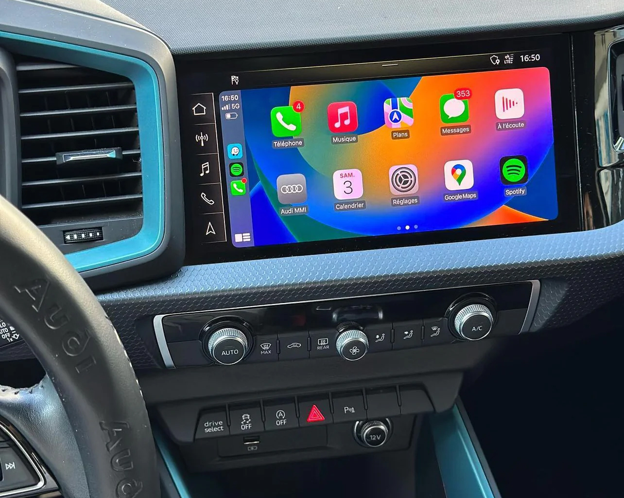 Boîtier CarPlay & Android Auto Sans Fil pour Audi A1 depuis 2018 - Compatible Écran d\'Origine
