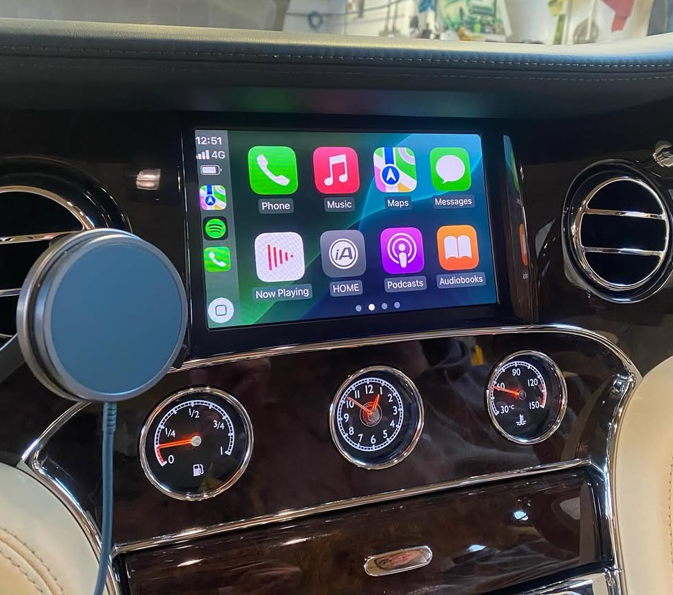 Boîtier CarPlay & Android Auto Sans Fil pour Bentley Mulsanne (2011-2015) - Compatible Écran d\'Origine