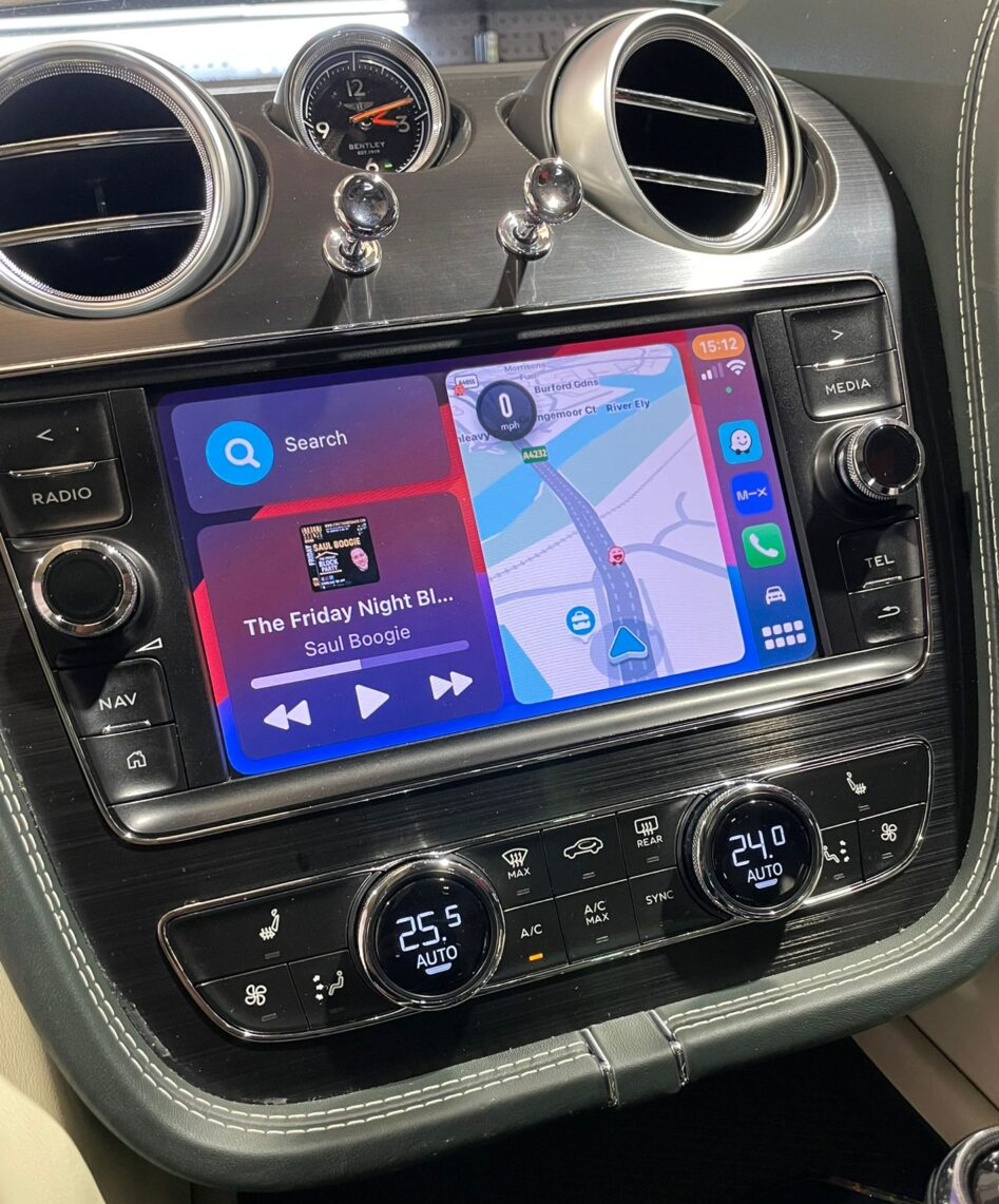 Boîtier CarPlay & Android Auto Sans Fil pour Bentley Bentayga (2016-2019) - Compatible Écran d\'Origine