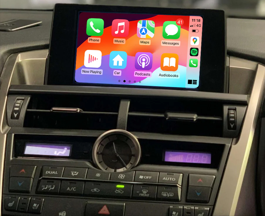 Boîtier CarPlay & Android Auto Sans Fil NX 200t, NX 300h (hybride) de 2014 à 2021 - Compatible Écran d\'Origine