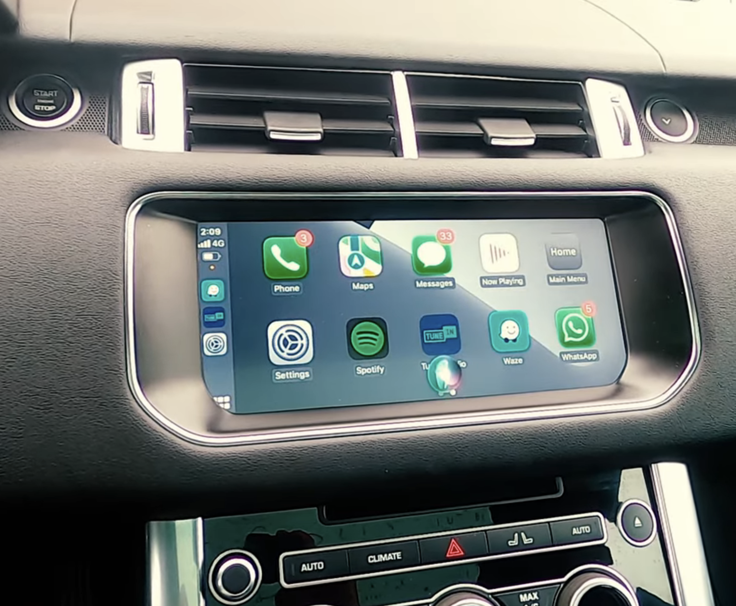 Boîtier CarPlay & Android Auto Sans Fil pour Range Rover Sport et L405 (2017-2022) - Compatible Écran 10 pouces d\'Origine