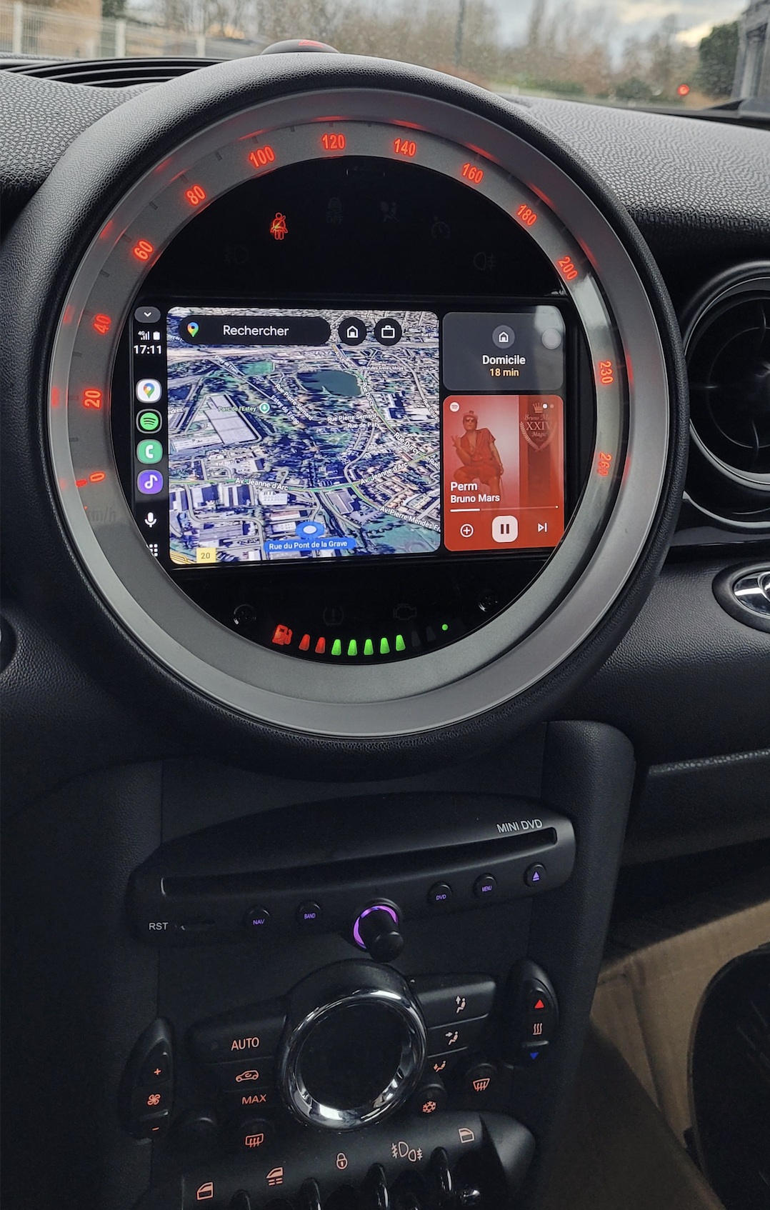 Autoradio tactile GPS Android 13.0 et Bluetooth Mini Cooper R56 et Clubman R55 de 2006 à 2013