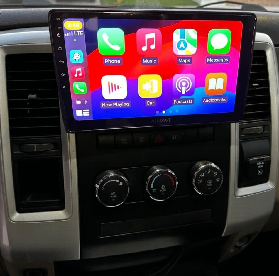 Autoradio Carplay GPS écran tactile QLED Android Auto Dodge RAM de 2009 à 2012