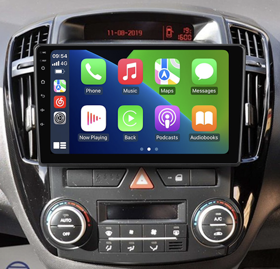 Autoradio Carplay GPS écran tactile QLED Android Auto Kia Ceed de 2006 à 2009