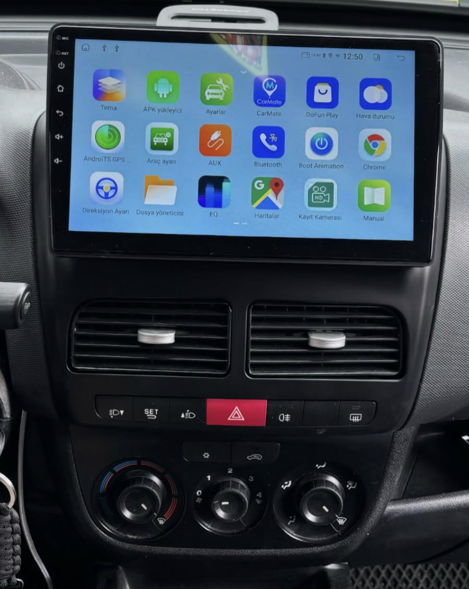 Autoradio Carplay GPS écran tactile QLED Android Auto Fiat Doblo de 2010 à 2015