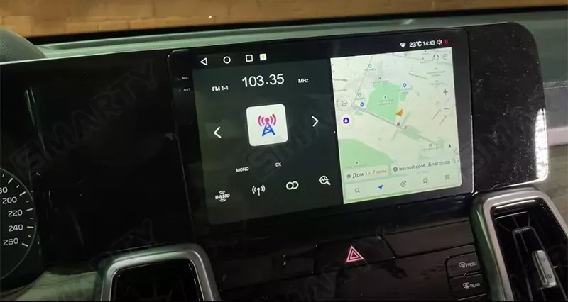 Autoradio Carplay GPS écran tactile QLED Android Auto Kia Sorento de 2020 à 2024