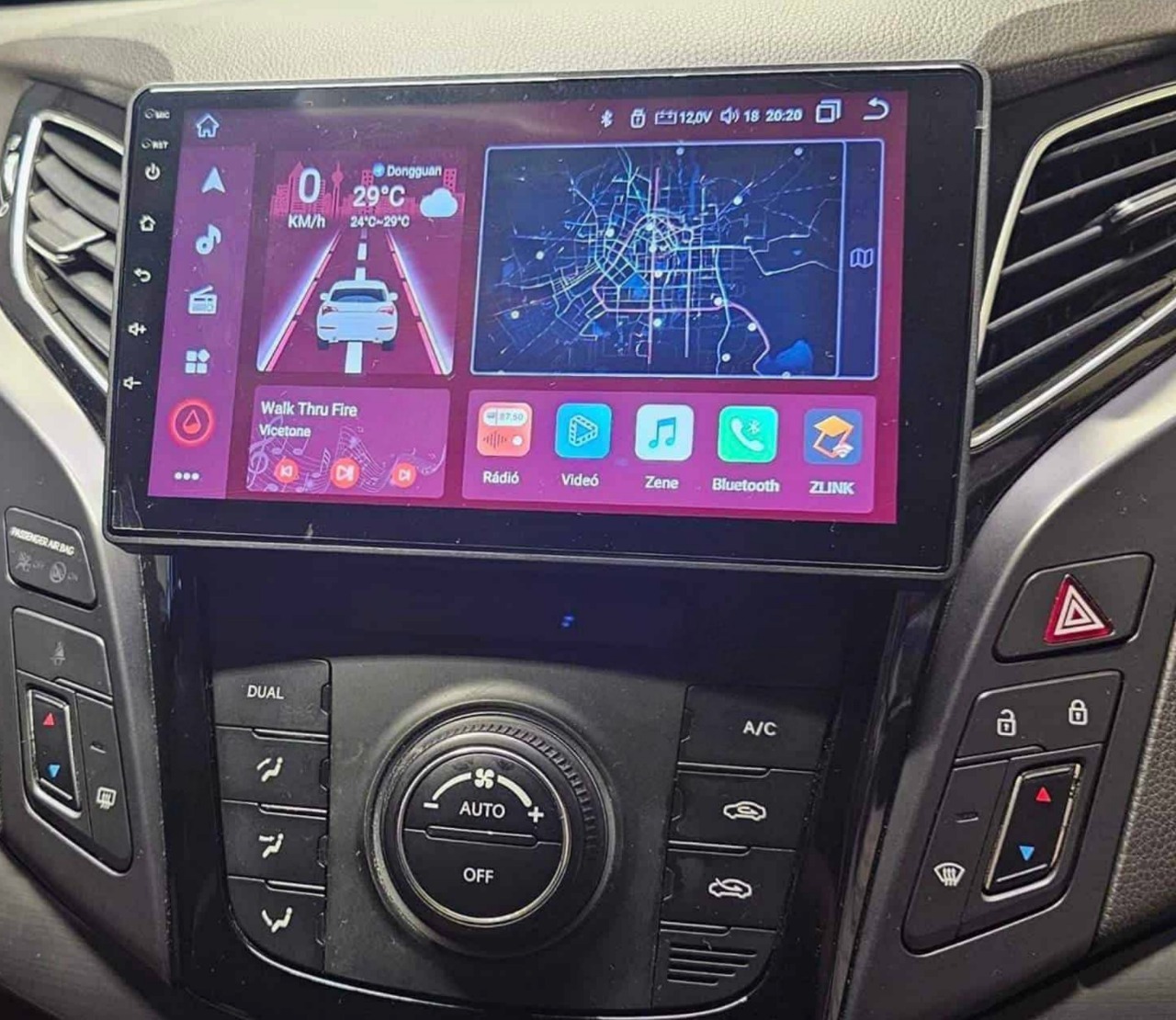 Autoradio Carplay GPS écran tactile QLED Android Auto Hyundai i40 depuis 2016
