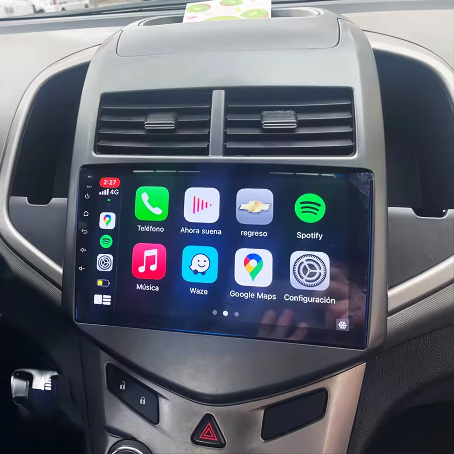 Autoradio Carplay GPS écran tactile QLED Android Auto Chevrolet Aveo de 2011 à 2015