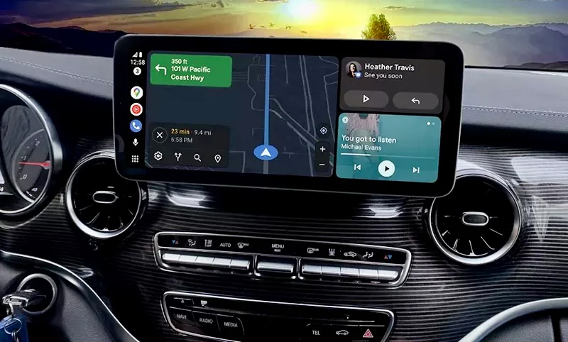 Boîtier CarPlay & Android Auto Sans Fil pour Mercedes Classe V (2020-2023) - Compatible Écran d\'Origine