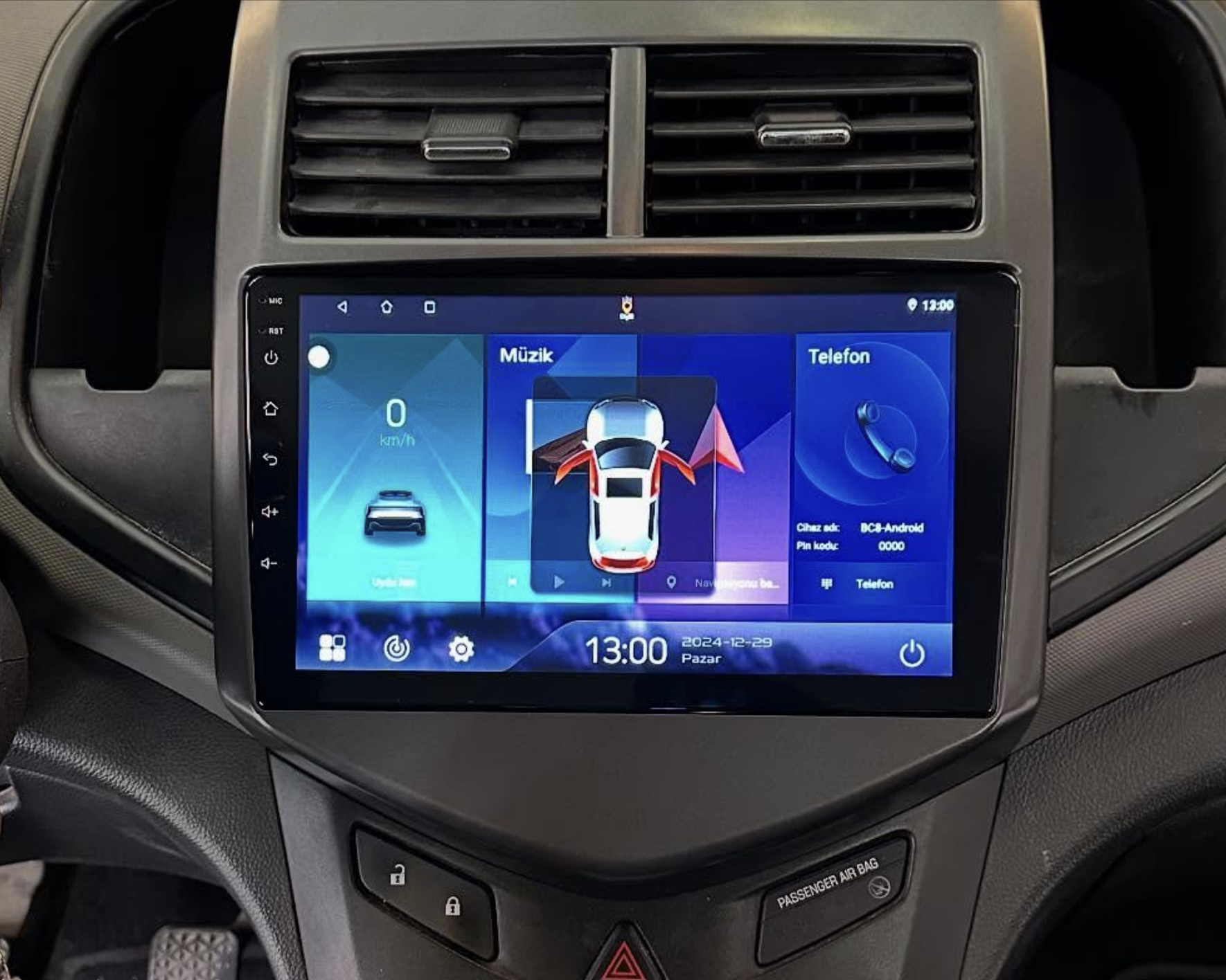 Autoradio Carplay GPS écran tactile QLED Android Auto Chevrolet Aveo de 2016 à 2021