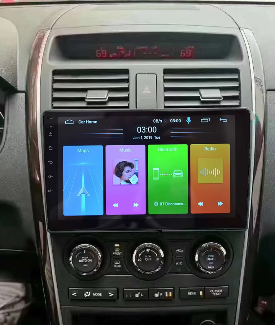 Autoradio Carplay GPS écran tactile QLED Android Auto Mazda CX-9 de 2006 à 2016
