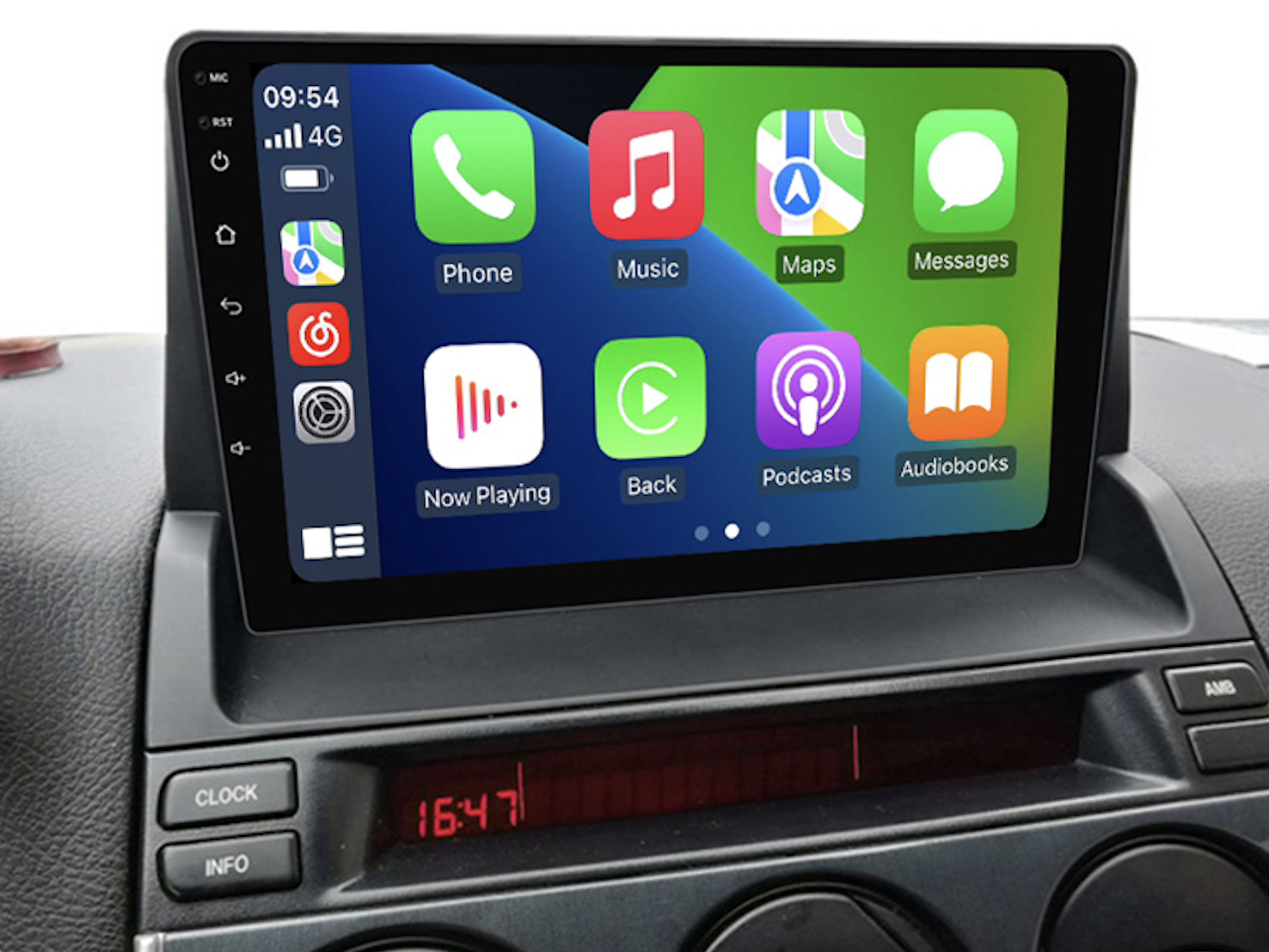 Autoradio Carplay GPS écran tactile QLED Android Auto Mazda 6 de 2002 à 2008
