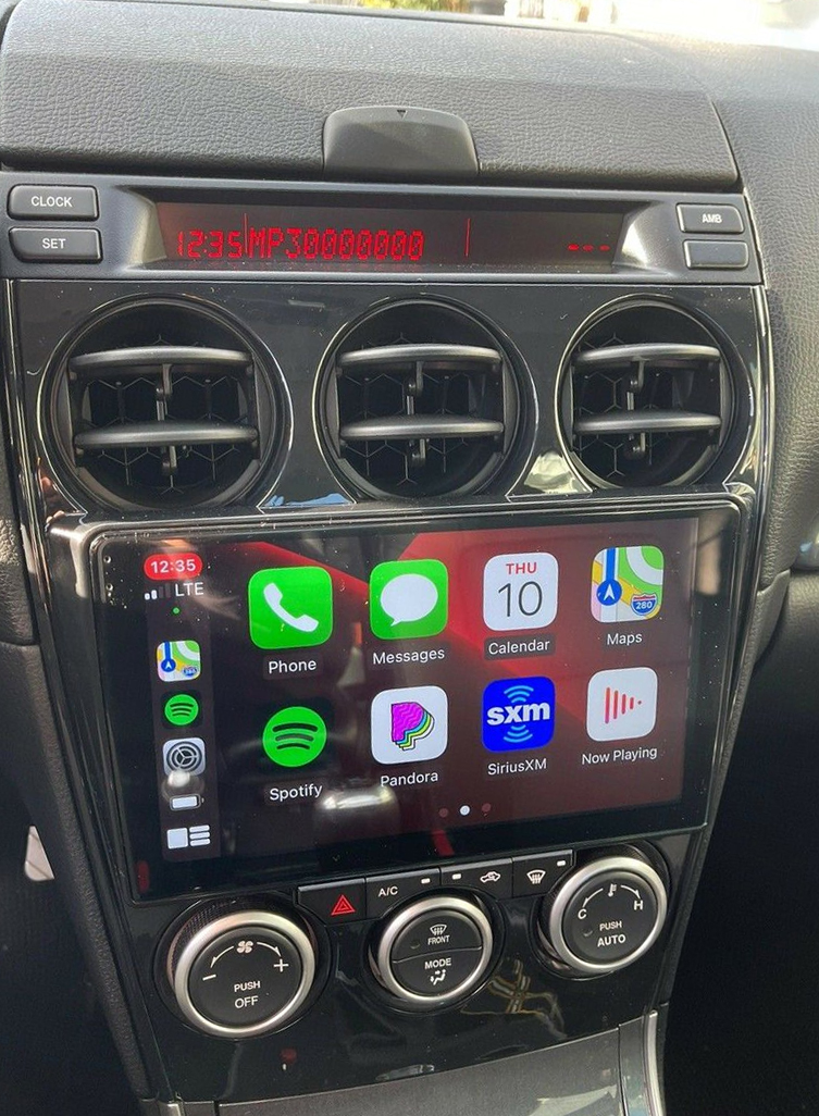 Autoradio Carplay GPS écran tactile QLED Android Auto Mazda 6 de 2004 à 2008