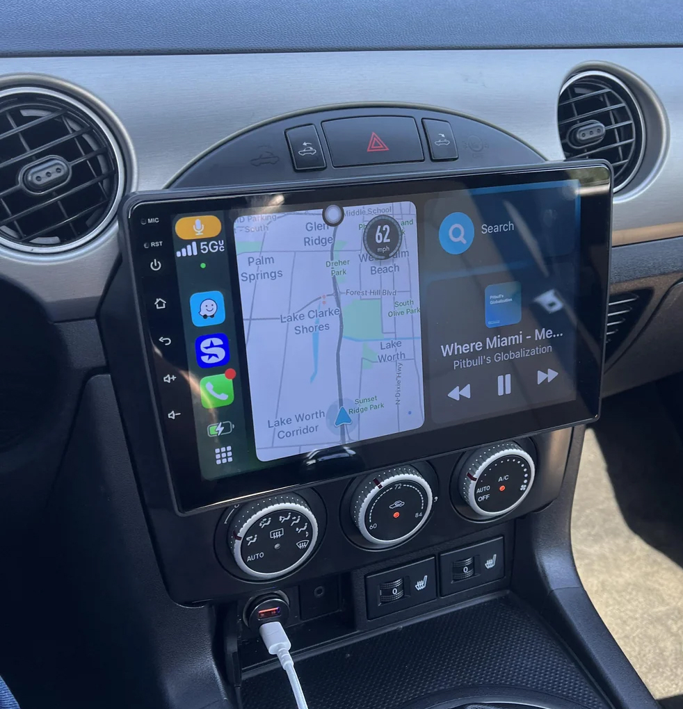 Autoradio Carplay GPS écran tactile QLED Android Auto Mazda MX-5 2008 à 2015