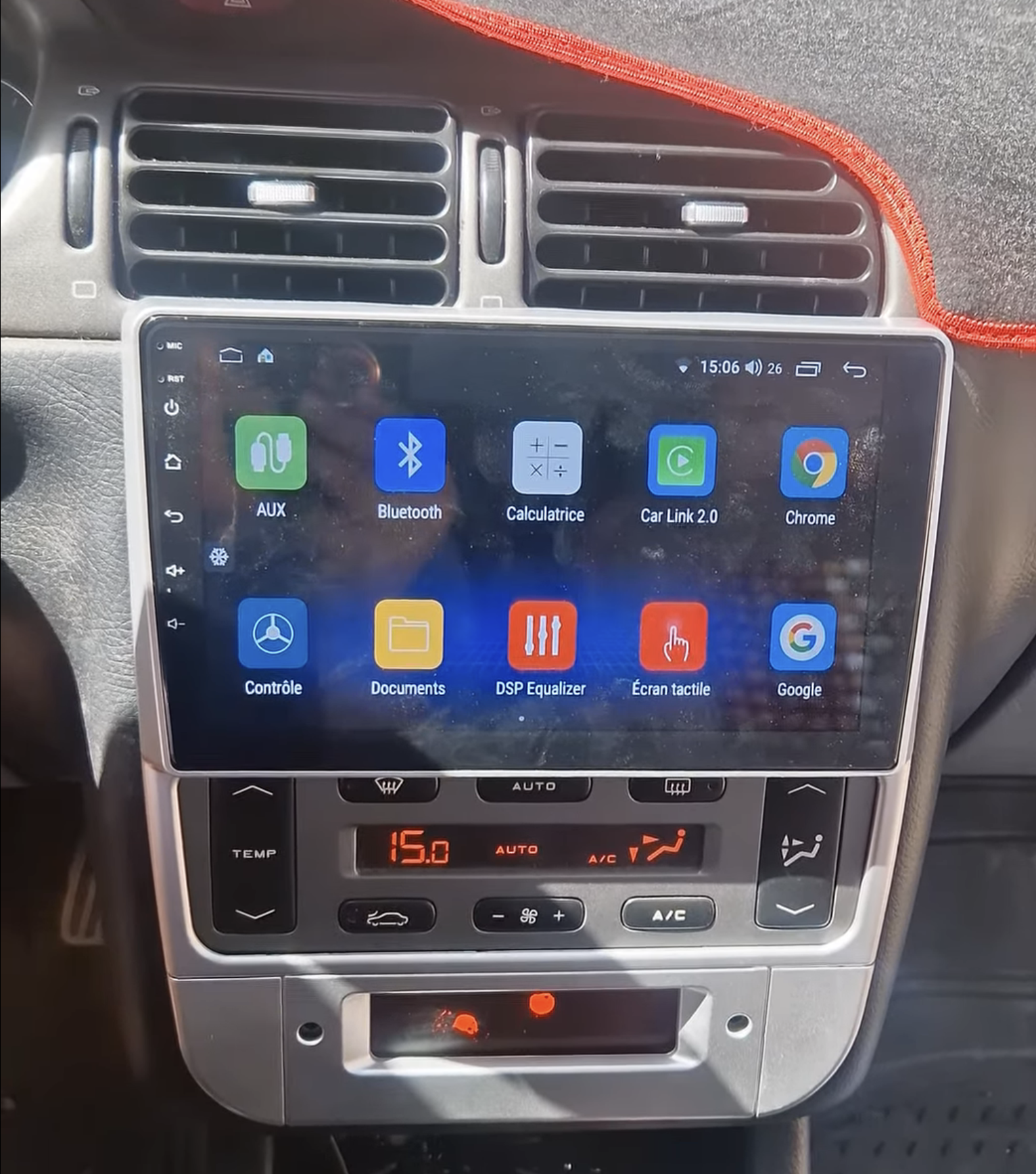 Autoradio Carplay GPS écran tactile QLED Android Auto Peugeot 406 de 1999 à 2005