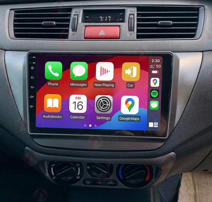 Autoradio Carplay GPS écran tactile QLED Android Auto Mitsubishi Lancer de 2004 à 2009