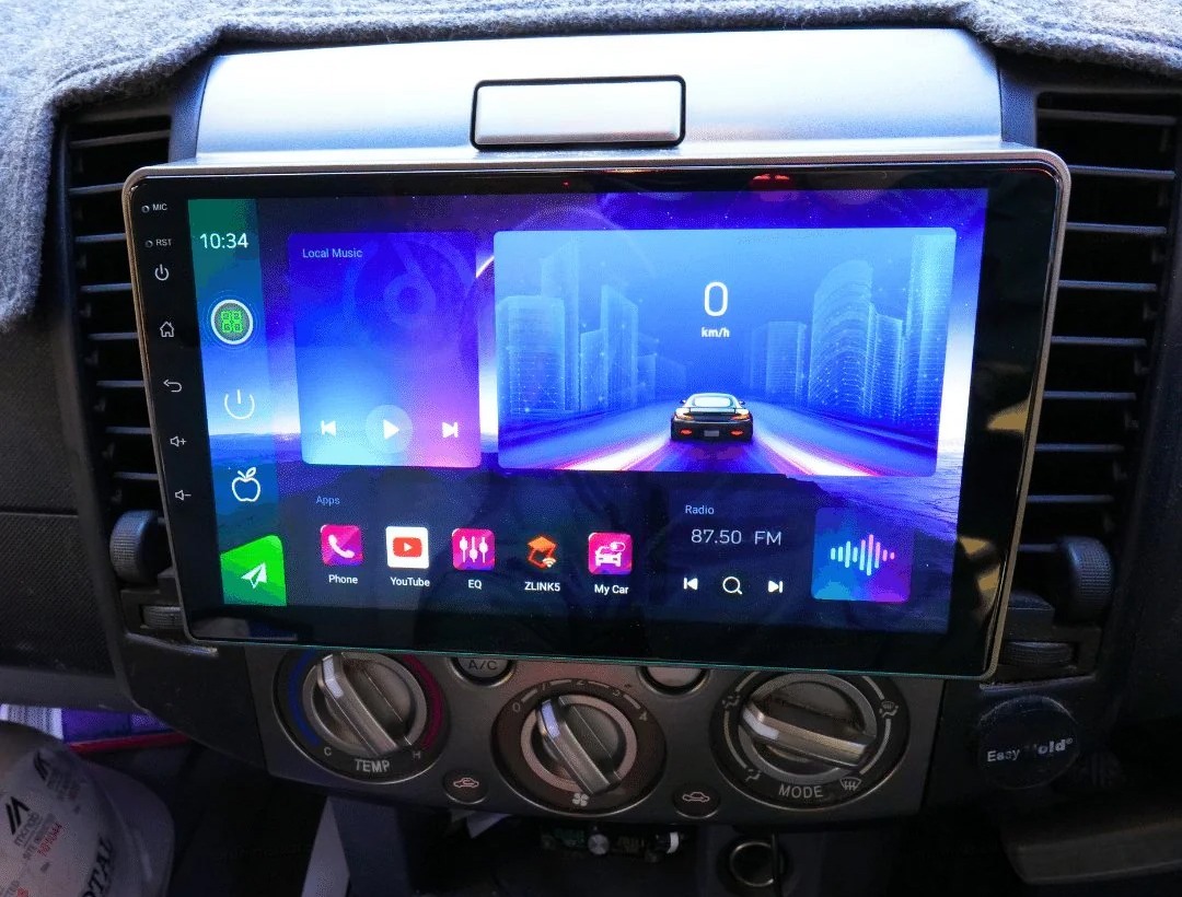 Autoradio Carplay GPS écran tactile QLED Android Auto Ford Ranger de 2007 à 2011