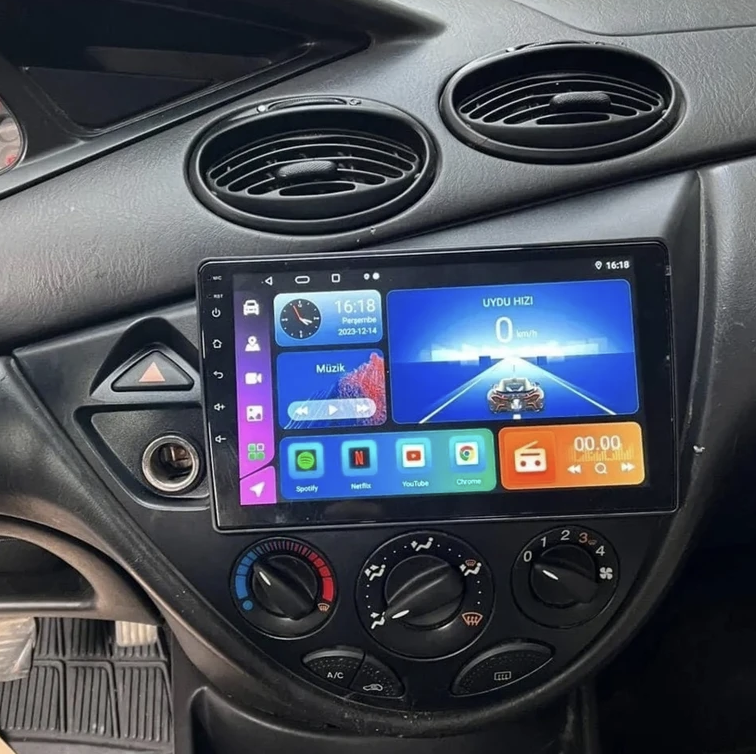 Autoradio Carplay GPS écran tactile QLED Android Auto Ford Focus de 1998 à 2004