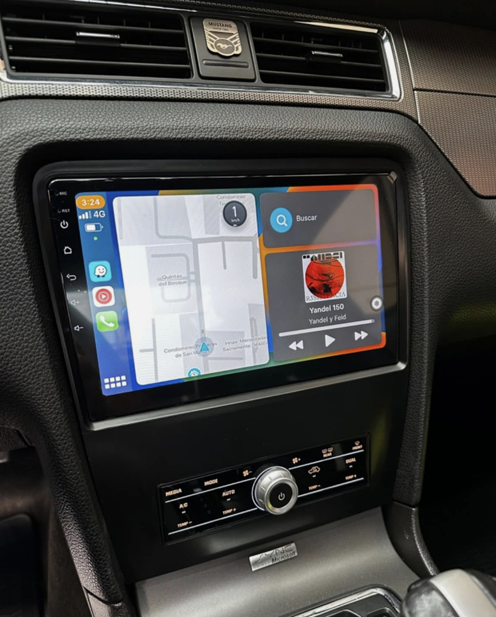 Autoradio Carplay GPS écran tactile QLED Android Auto Ford Mustang de 2010 à 2015