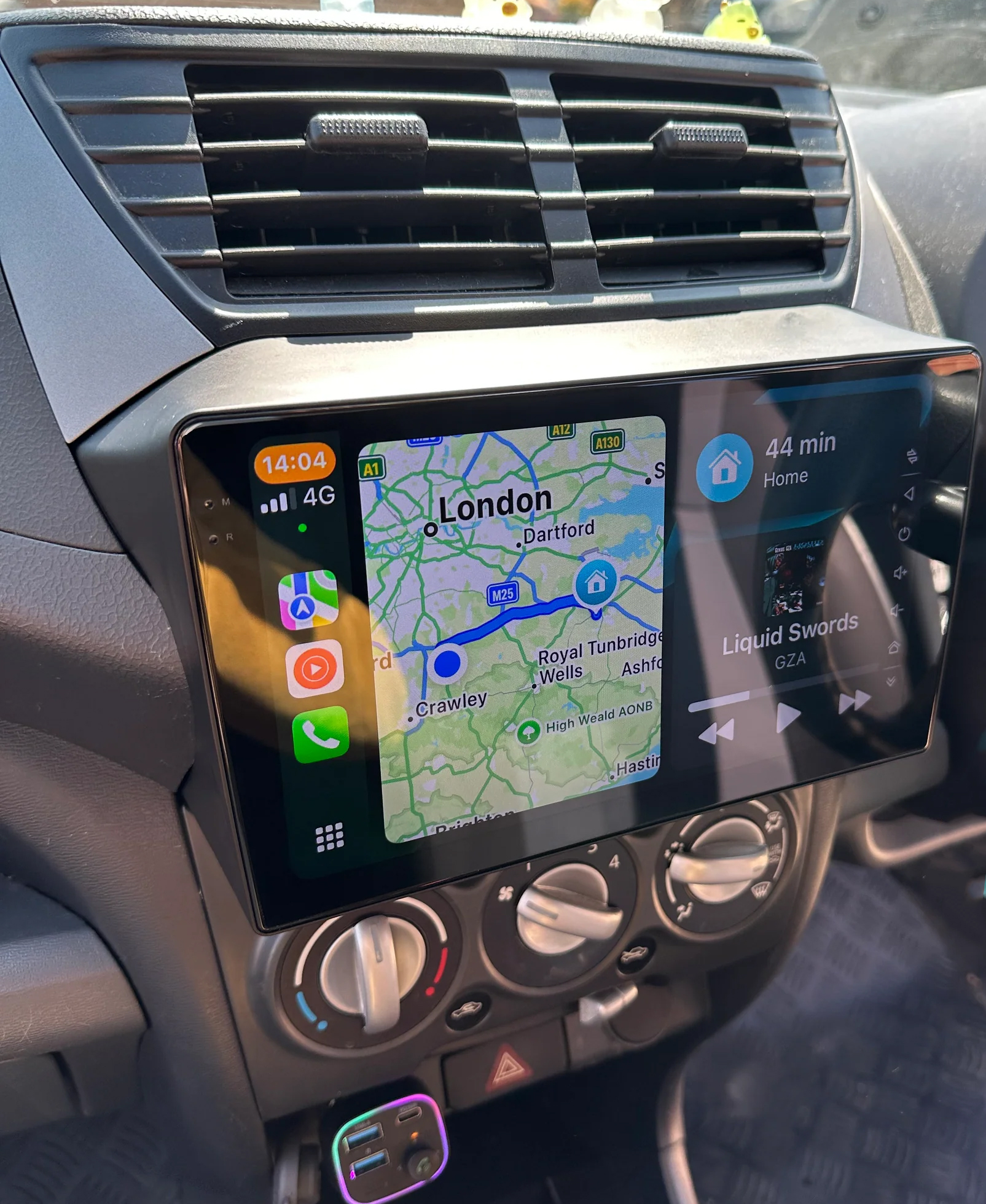 Autoradio Carplay GPS écran tactile QLED Android Auto Nissan Pixo de 2009 à 2014