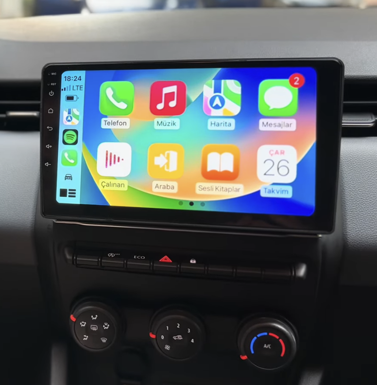 Autoradio Carplay GPS écran tactile QLED Android Auto Renault Clio V de 2019 à 2025