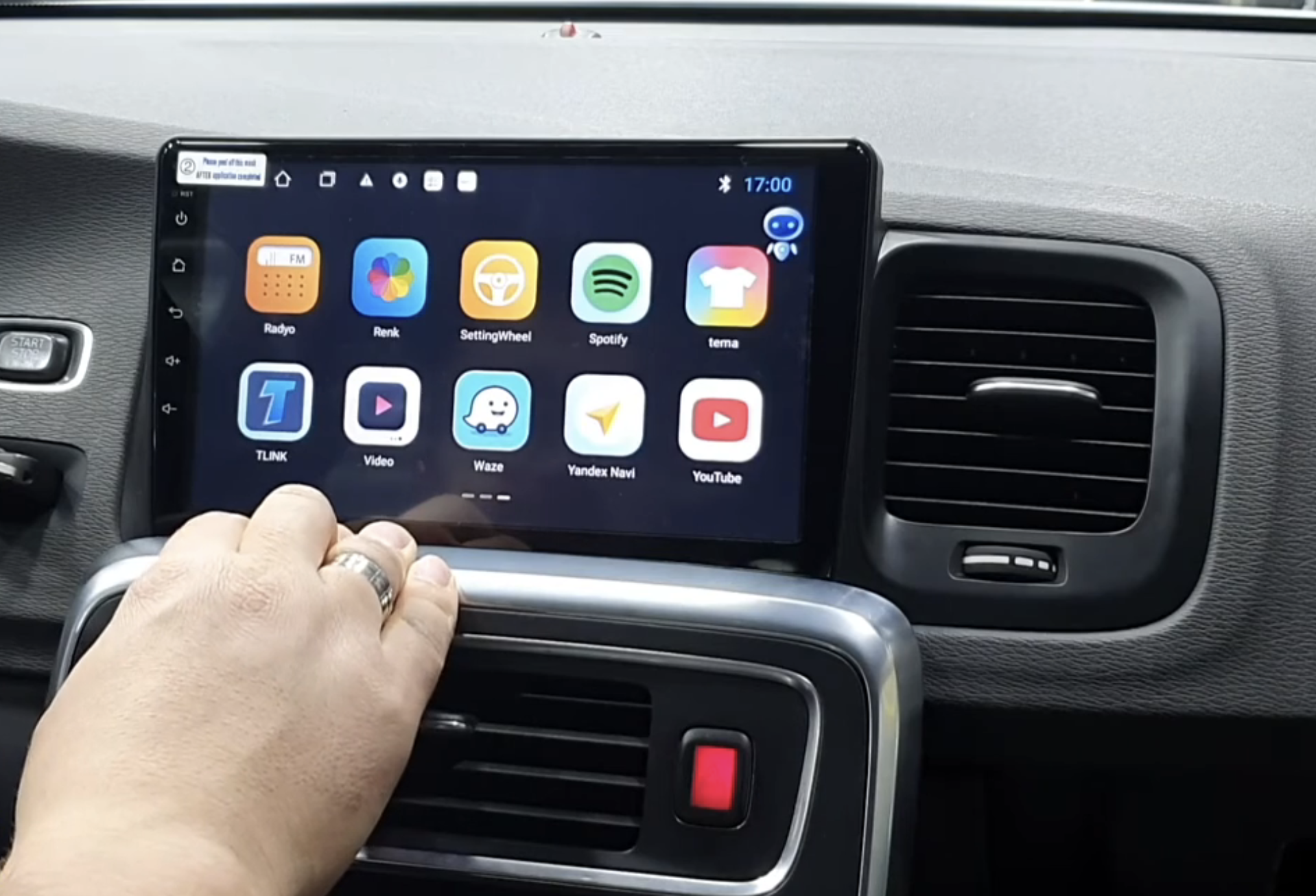Ecran tactile Android avec Apple Carplay sans fil Volvo S60 et V60 de 2010 à 2013