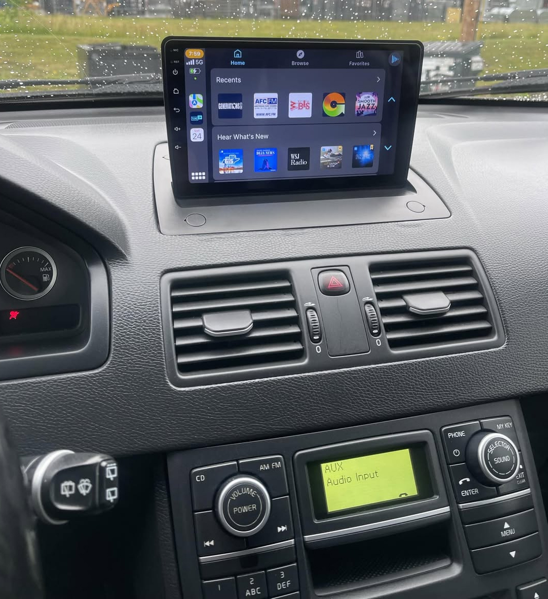 Autoradio Carplay GPS écran tactile QLED Android Auto Volvo XC90 de 2002 à 2014
