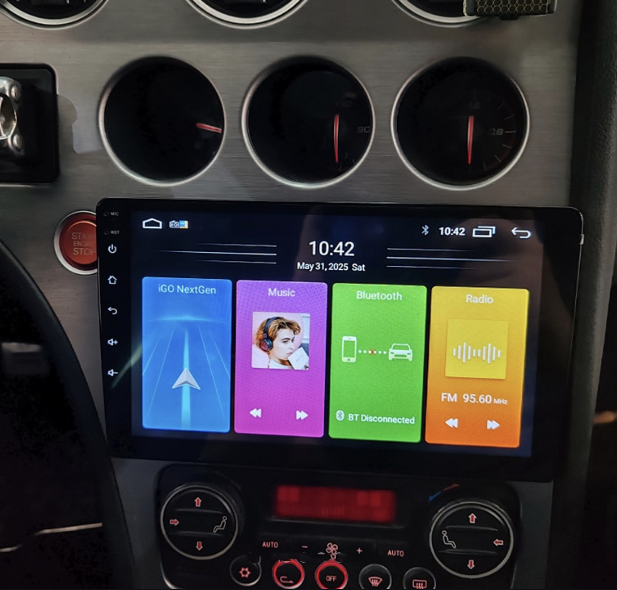 Autoradio Carplay GPS écran tactile QLED Android Auto Alfa Romeo 159, Brera et Spider de 2005 à 2011