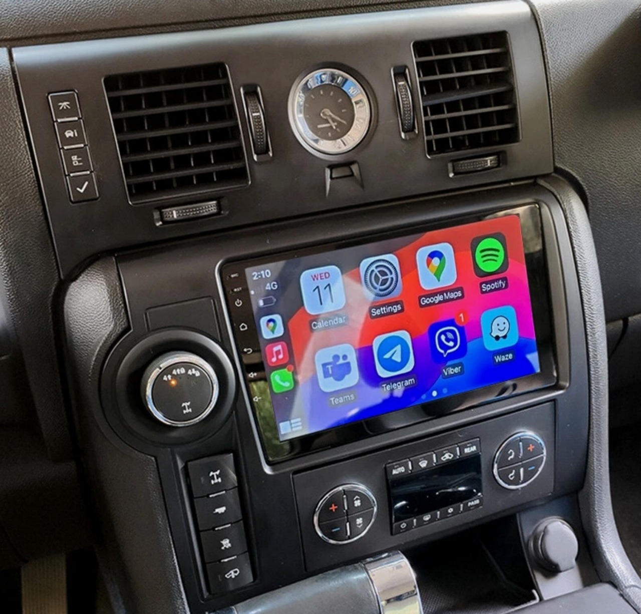 Autoradio Carplay GPS écran tactile QLED Android Auto Hummer H2 de 2007 à 2009