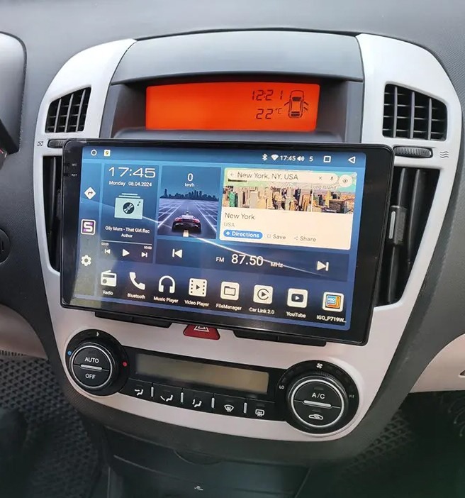 Autoradio Carplay GPS écran tactile QLED Android Auto Kia Cee\'d de 2009 à 2012 et Kia Venga de 2010 à 2015
