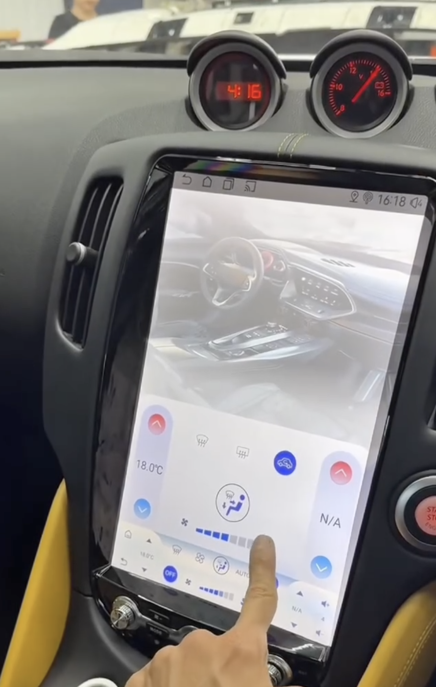 Tablette tactile 37 cm GPS Android 13.0 et Apple Carplay Nissan 370Z de 2009 à 2020