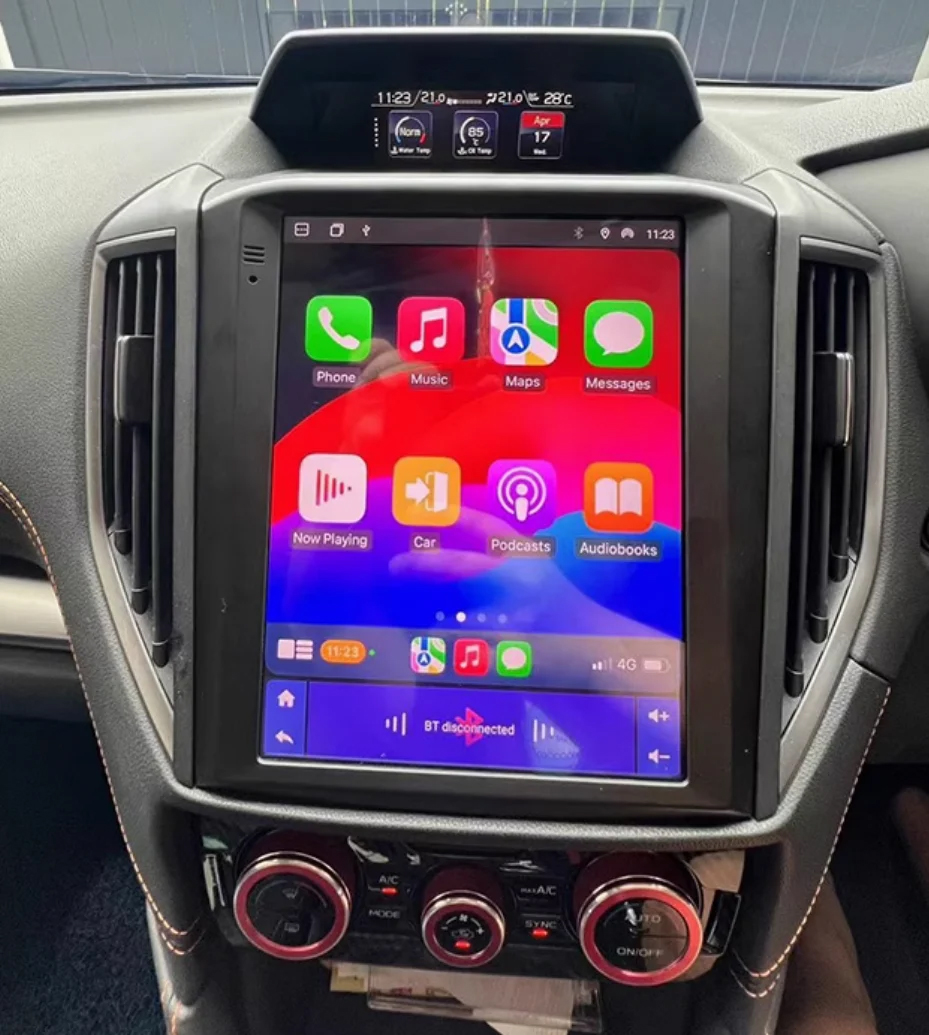 Ecran tactile Tesla Style Android Auto et Apple Carplay sans fil  Subaru Forester, XV et Impreza de 2017 à 2024