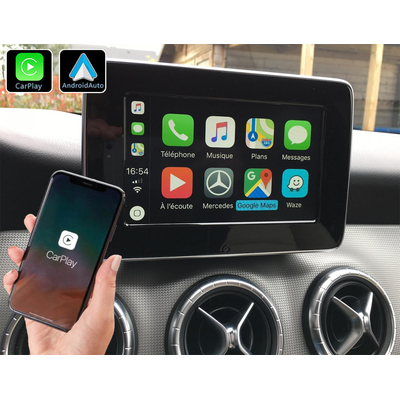 Système Apple Carplay sans fil et Android Auto pour Mercedes CLA, GLA et Classe A de 2013 à 2019
