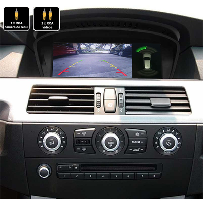 Interface Multimédia vidéo pour caméra compatible BMW Série 3 E90 et BMW Série 5 E60 et Série 6 E64