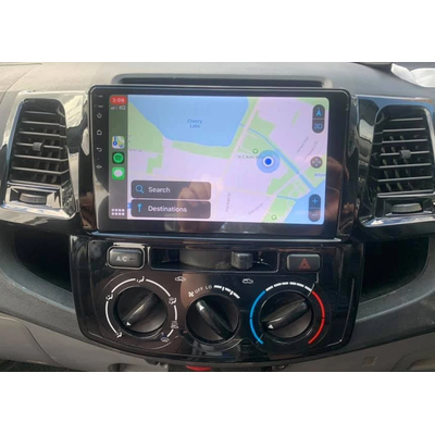 Ecran tactile QLED GPS Apple Carplay et Android Auto sans fil Toyota Hilux de 2006 à 2015