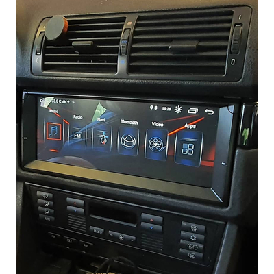 Autoradio tactile GPS Android 12.0 et Apple Carplay BMW X5 E53 et BMW Série 5 E39