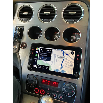 Autoradio tactile GPS Android 12.0 et Apple Carplay Alfa Romeo 159, Brera et Spider