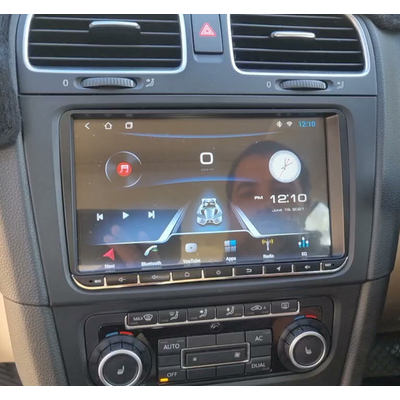 Autoradio tactile GPS Android 13.0 et Apple Carplay sans fil Volkswagen Amarok Coccinelle Sharan Transporter Polo Caddy Eos Golf Scirocco Passat Tiguan et Touran