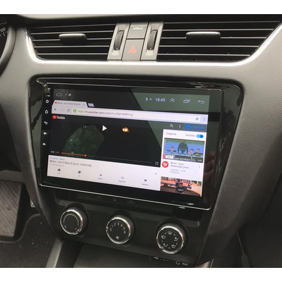 Ecran tactile QLED GPS Apple Carplay et Android Auto sans fil Skoda Octavia de 2013 à 2020