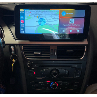 Ecran tactile 26cm Android 12.0 et Apple Carplay Bluetooth Audi A4 et Audi A5 de 2008 à 2016