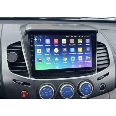 Ecran tactile QLED GPS Apple Carplay et Android Auto sans fil Mitsubishi L200 de 03/2006 à 10/2015