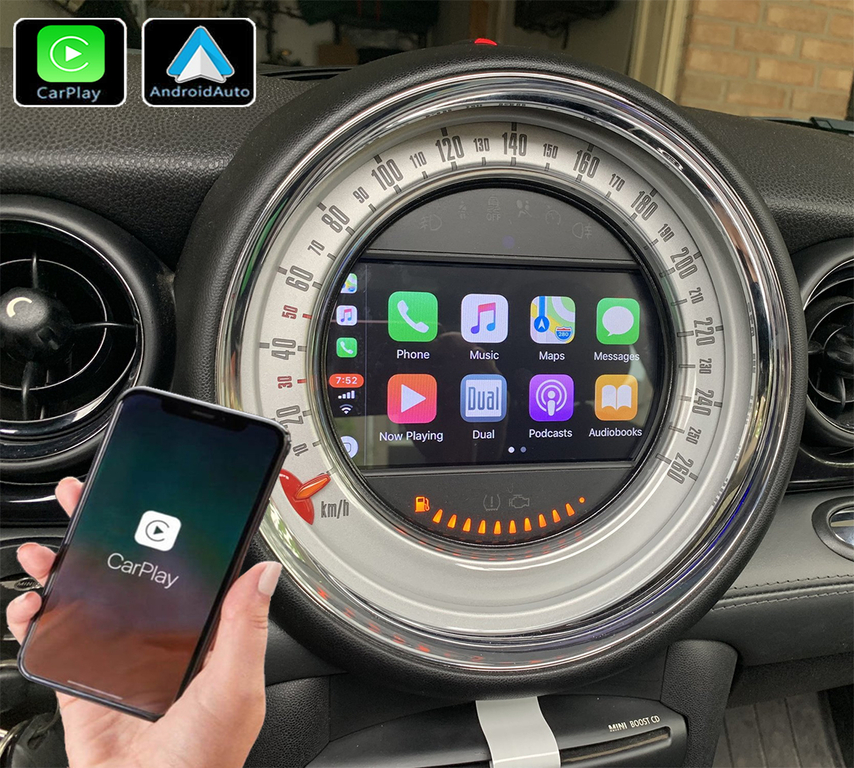 Système Apple Carplay sans fil et Android Auto pour Mini R55 R56 R8 R59