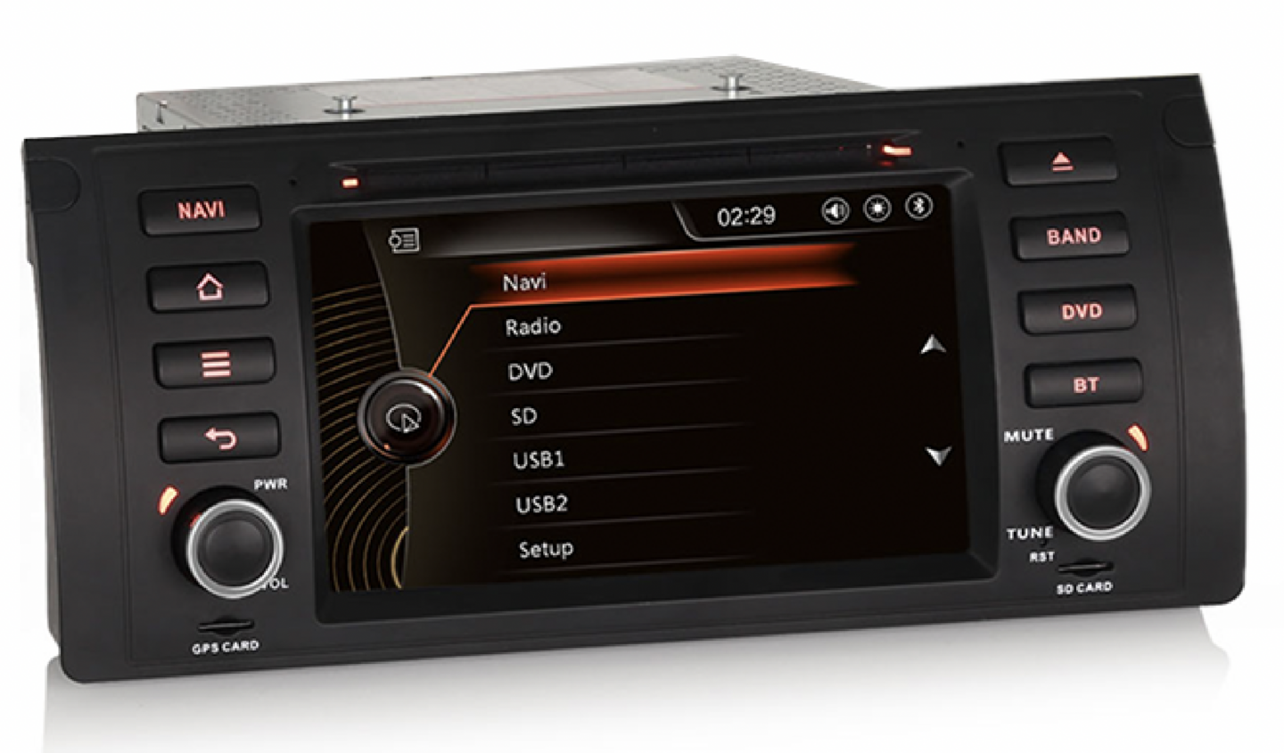 Autoradio tactile Android 9.0 BMW X5 E53 et BMW Série 5 E39