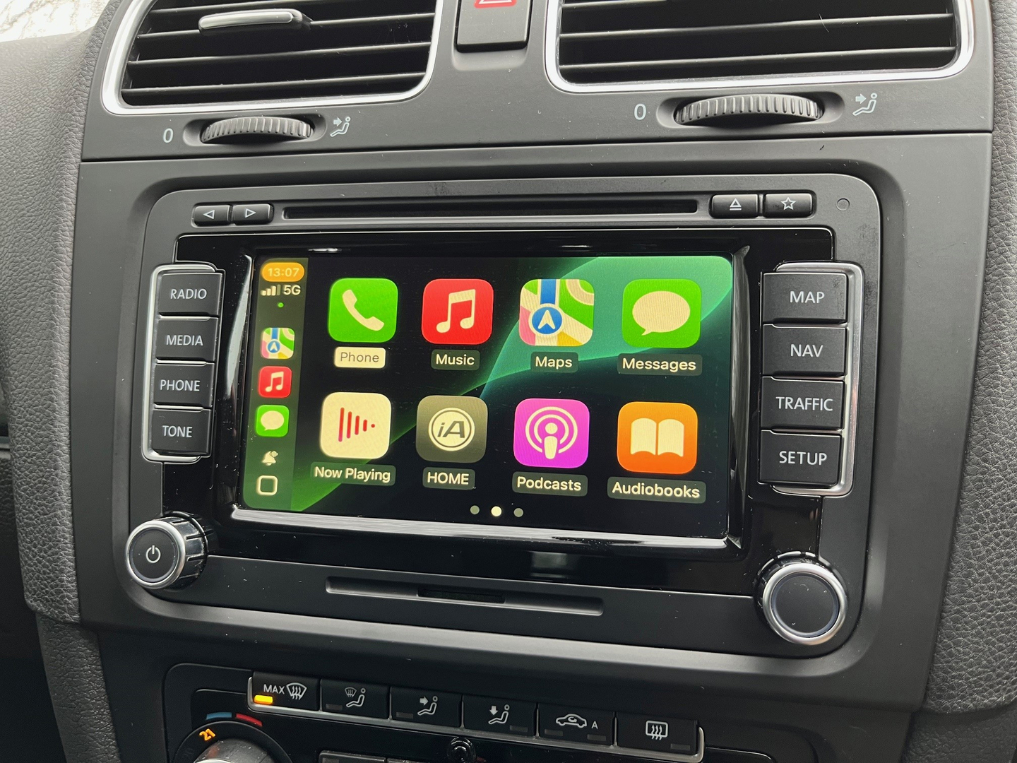 CarPlay sans fil pour Volkswagen Touareg haute Configuration années 2011 à 2018 Android Auto Mirror Link fonction AirPlay