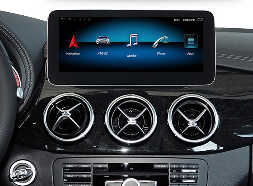 Ecran tactile Android 10.0 et Apple Carplay Mercedes Classe B W247