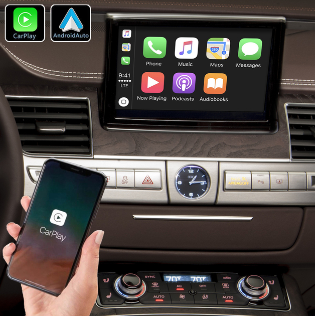 Système Apple Carplay sans fil et Android Auto pour Audi A8